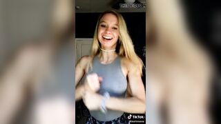 TikTok Hot Teen No Bra Braless Dancing Tits Nipples