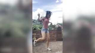 TikTok Teen Braless Dancing Shuffle Bouncing Tits Jiggle #10