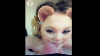 Teen Facial Blonde Girlfriend Snap Filter