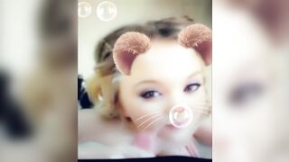 Teen Facial Blonde Girlfriend Snap Filter