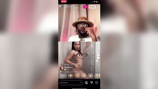 WHITE GIRL GROUPIE PUTS ON a SHOW FOR RAPPER GOLD GAD ON INSTAGRAM LIVE