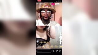 WHITE GIRL GROUPIE PUTS ON a SHOW FOR RAPPER GOLD GAD ON INSTAGRAM LIVE