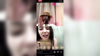 WHITE GIRL GROUPIE PUTS ON a SHOW FOR RAPPER GOLD GAD ON INSTAGRAM LIVE