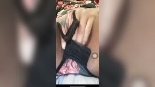 Dared her to Play with her Pussy on Facebook Live