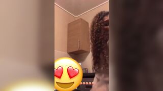 Twerking during the lockdown instagram live