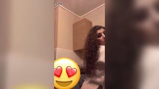 Twerking during the lockdown instagram live