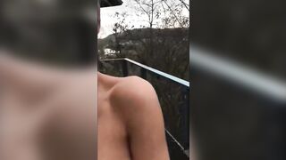 BALCONY ANAL FUCK WITH MY HORNY GIRL in POV