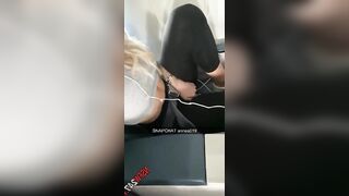 BLONDE MILF WITH TATTOO MASTURBATES IN PUBLIC PLACE FOR SNAPCHAT