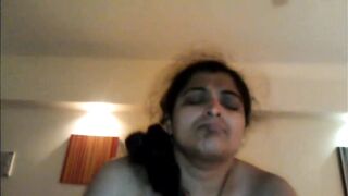 Kutiya aunty on top, hairy mature Indian BBW