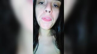 PinkMoonLust has Mouth Spit Drool Fetish Custom Video Order! Paid Slut GAGS HARD to make Saliva Fast