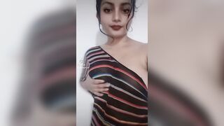 Beautiful & Sexy Teen Girl Raagini Showing her Boobs,18+ Adult Tik Tok Part 3