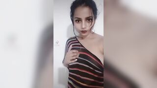 Beautiful & Sexy Teen Girl Raagini Showing her Boobs,18+ Adult Tik Tok Part 3