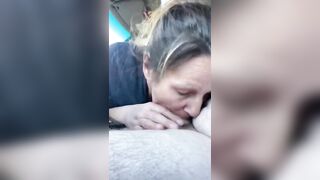 Mature hooker blowjob in car