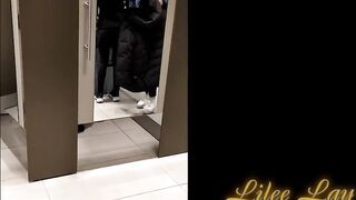 No Panties in the Fitting Room of the Mall