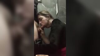 Girl Met by ​ZoneFuck​ Com​ Give Deepthroat in Public Toilet