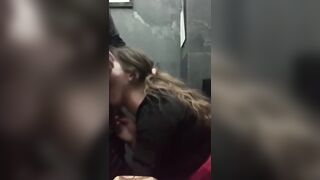 Girl Met by ​ZoneFuck​ Com​ Give Deepthroat in Public Toilet