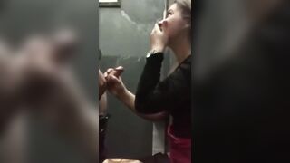 Girl Met by ​ZoneFuck​ Com​ Give Deepthroat in Public Toilet