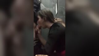 Girl Met by ​ZoneFuck​ Com​ Give Deepthroat in Public Toilet