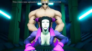 3d Cosplay big booty Juri and Guile full video on xvideos red