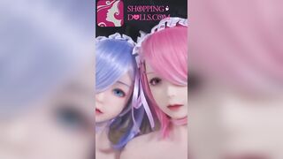 Re Zero Rem TPE Silicone Sex Dolls Cosplay Fucking anime