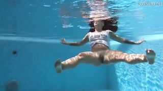 Puzan Bruhova sexy underwater submerged teen