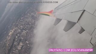 Getting crazy taking off my pants and masturbating in the airplane.... wanna see the complete video? .. onlyfans: bolivianamimi