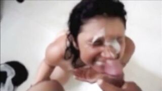 Amateur wives get facials compilation 2