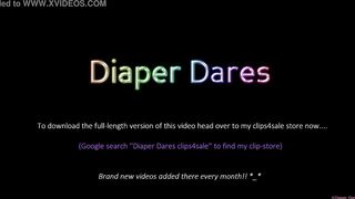 Tammy Pink takes on the 3-minute Diapered Bondage-Challenge! | (March 2021)