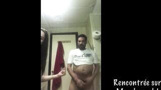 Arab Milf Gets Her Big Ass Fucked In The Toilet