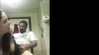 Arab Milf Gets Her Big Ass Fucked In The Toilet