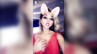 TV Reality Star Maddy Burciaga NIPSLIP Wearing a Nightie (Snapchat)