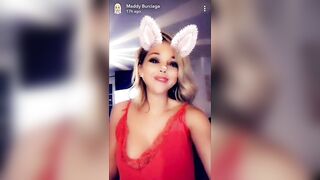 TV Reality Star Maddy Burciaga NIPSLIP Wearing a Nightie (Snapchat)