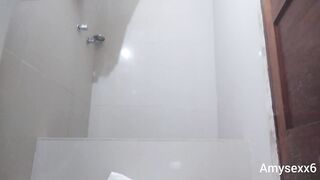 MY Stepaunt TAKING a SHOWER BEFORE FUCK HER