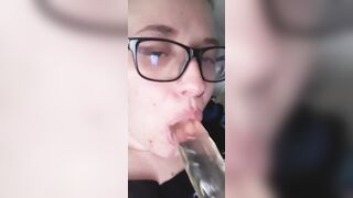 Me Sucking Licking and Deepthroating my Toy Dick ????????????????