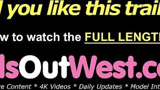 Girls Out West – Cute lesbian girls Nova and Charlie lick and finger shaved cunts