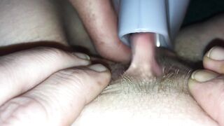 Close up of my Clit in Vacuum Cleaner Hose