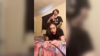 Fucking Black Ebony Girlfriend before she goes to Work