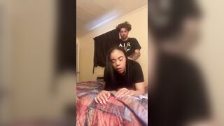 Fucking Black Ebony Girlfriend before she goes to Work