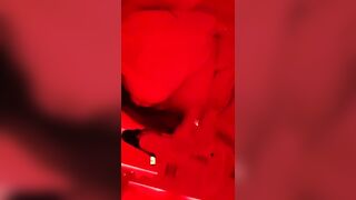 Girl Caresses herself in the Restroom of a Nightclub