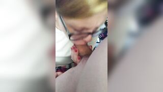 Redhead Loves Sucking Hubby's Cock