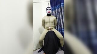 Zentai slave penis cbt rope