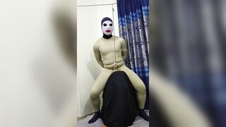 Zentai slave penis cbt rope