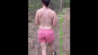 Topless Walk on MTB Trail