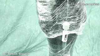 fx-tube com – catsuit with mummification and breathplay