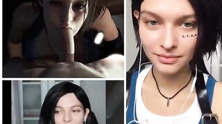 Sasha Zotova (Jill Valentine) Jerk Off Challenge