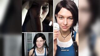 Sasha Zotova (Jill Valentine) Jerk Off Challenge