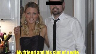 Arab man pounds his friend's gorgeous Swedish blogger wife Victoria in the ass