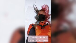 Tiktok Riding your Face instead of the Eva - Emma_Model