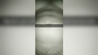 Lover impregnating my wife and mocking cuck hubby thru snap