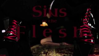 Sins of the Flesh - nun religious porn bondage sex music with SaiJaidenLillith & EveX